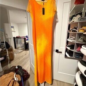 WOODS - Orange and Yellow maxi dress. Never worn.